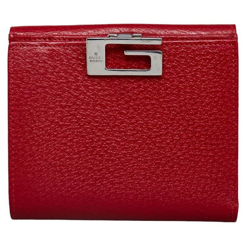Gucci Bifold Wallet 0352031 Red Leather